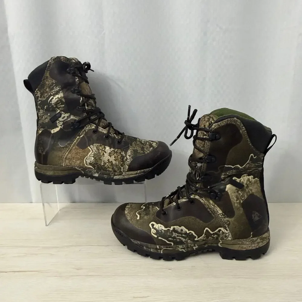 Rocky Boots Mens 9 M Realtree Camo Excape Hunting 400g Insulated Waterproof